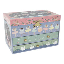 Load image into Gallery viewer, Musical Jewelry Box With 3 Drawers Enchanted