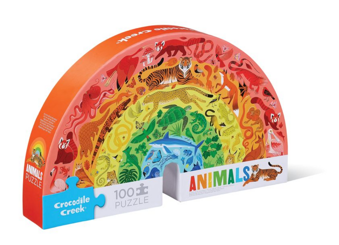 100 PC Rainbow Animals Puzzle