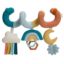 Load image into Gallery viewer, Itzy Bitzy Spiral Car Seat Activity Rainbow
