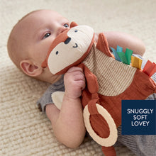 Load image into Gallery viewer, Fox Bitzy Crinkle Sensory Toy With Teether