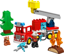 Load image into Gallery viewer, Duplo Fire Truck With Hose And Firefighter