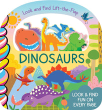 Load image into Gallery viewer, Dinosaurs Look And Find Lift-The-Flap Board Book