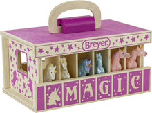Load image into Gallery viewer, Unicorn Magic Wooden Stable Playset