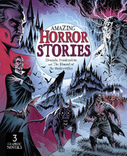 Load image into Gallery viewer, Amazing Horror Stories: Three Graphic Novels: Dracula, Frankenstein, And The Hound Of The Baskervilles Book