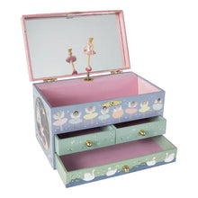 Load image into Gallery viewer, Musical Jewelry Box With 3 Drawers Enchanted
