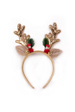 Load image into Gallery viewer, Holiday Rudolph Headband