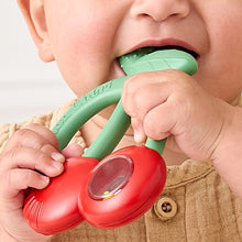 Load image into Gallery viewer, Bitzy Shake Silicone Teether With Rattle Cherries