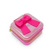 Load image into Gallery viewer, Shiny Jumbo Bow Jewelry Box Hot Pink
