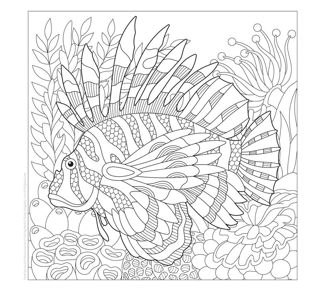 Spectacular Ocean Creatures Coloring Book
