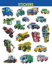 Load image into Gallery viewer, Super Cool Trucks, Tractors And Cars Coloring Book