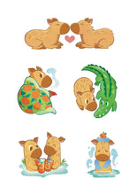 Load image into Gallery viewer, Capybara Stickers