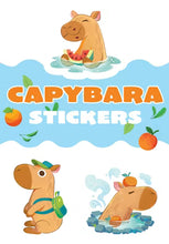 Load image into Gallery viewer, Capybara Stickers
