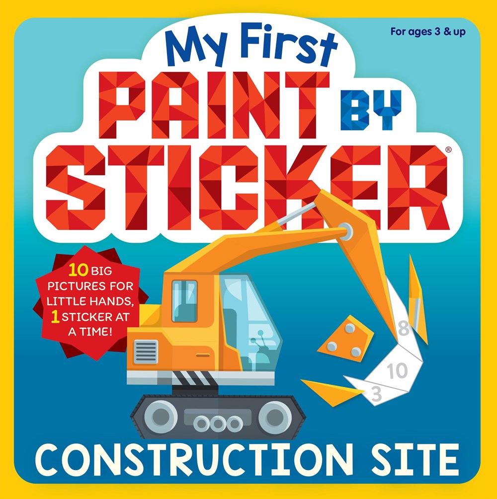 Construction Site My First Paint By Sticker Book