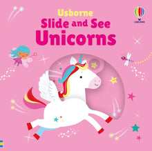 Load image into Gallery viewer, Slide And See Unicorns Board Book