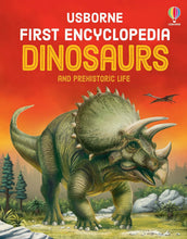 Load image into Gallery viewer, Usborne First Encyclopedia Dinosaurs Book