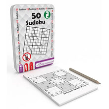 Load image into Gallery viewer, 50 Sudoku Travel Tin