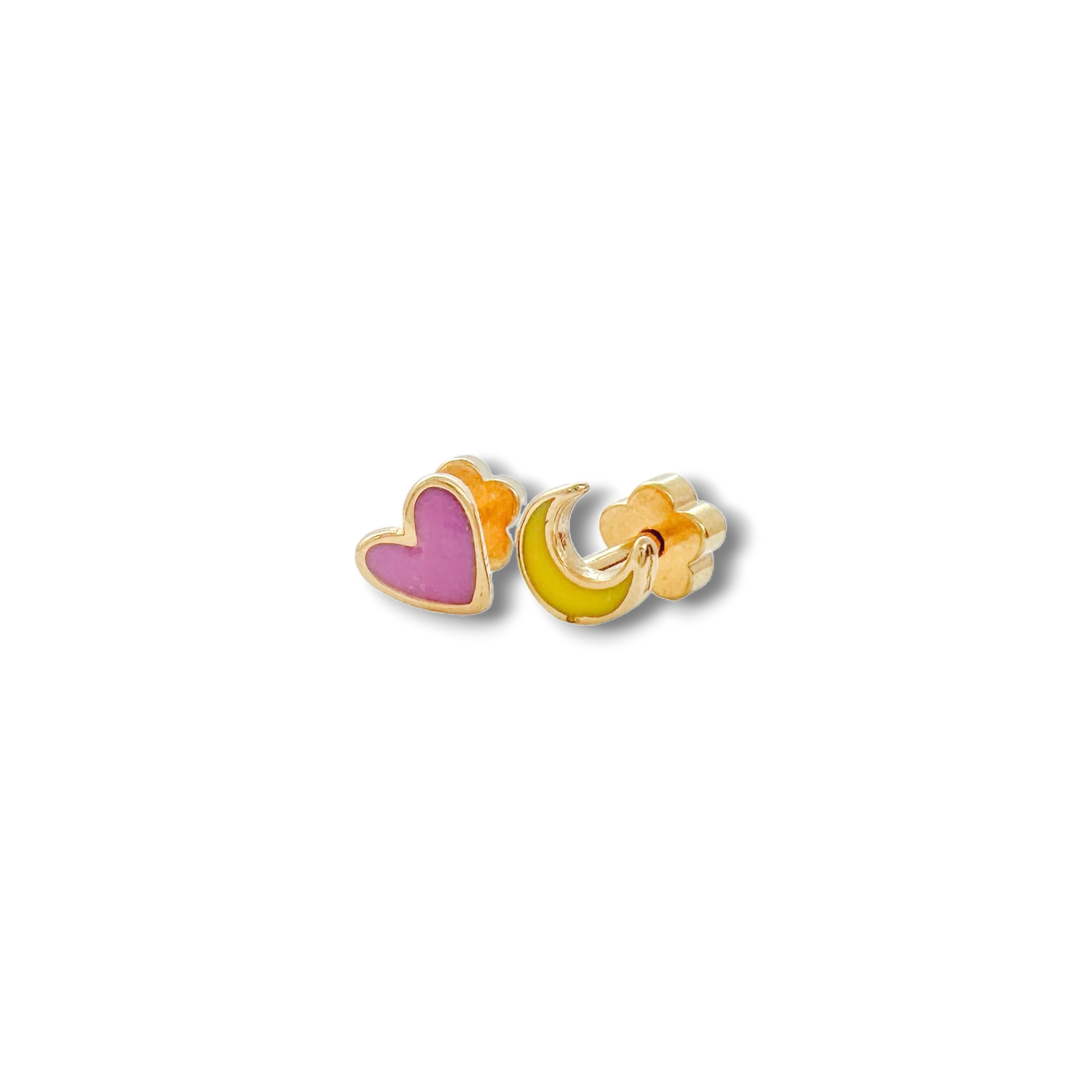 Love You To The Moon Kids Earrings