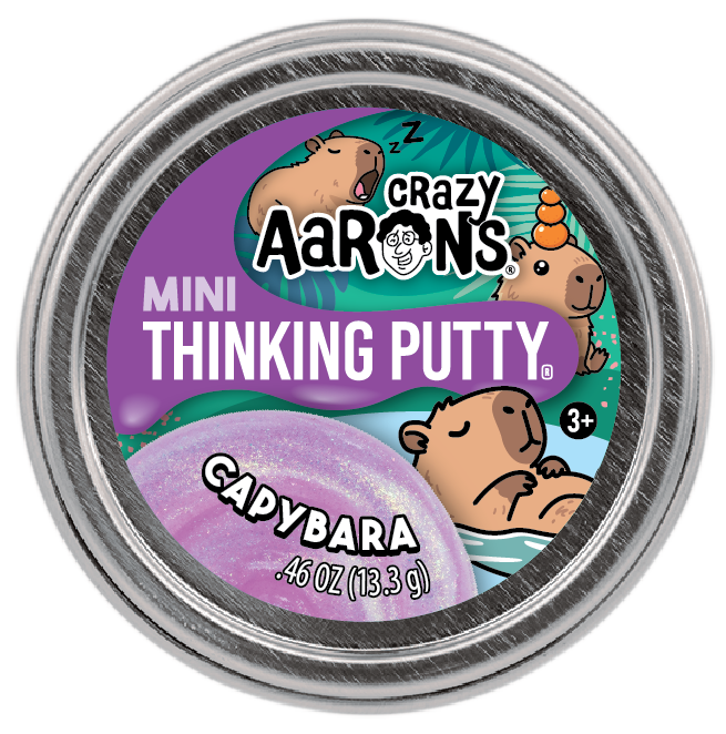 Mini Capybara Thinking Putty Tin