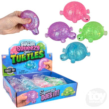 Load image into Gallery viewer, 3" Squeezy Sparkle Sugar Turtle