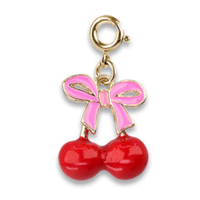Load image into Gallery viewer, Gold Cherries Charm