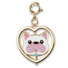 Load image into Gallery viewer, Gold Cat&amp; Dog Spinner Charm