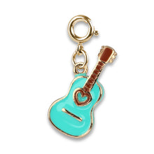 Load image into Gallery viewer, Gold Guitar Charm