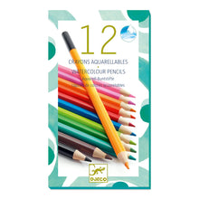 Load image into Gallery viewer, 12 Watercolor Pencils
