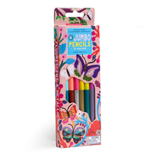 Load image into Gallery viewer, Butterflies 6 Double Sided Jumbo Pencils