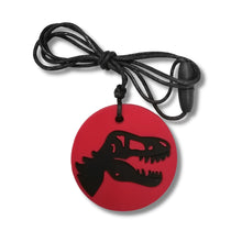 Load image into Gallery viewer, Dino Pendant Red/Black