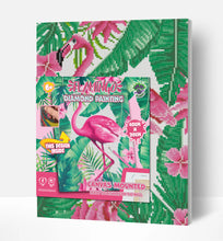 Load image into Gallery viewer, Flamingo Diamond Art
