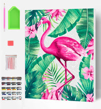 Load image into Gallery viewer, Flamingo Diamond Art