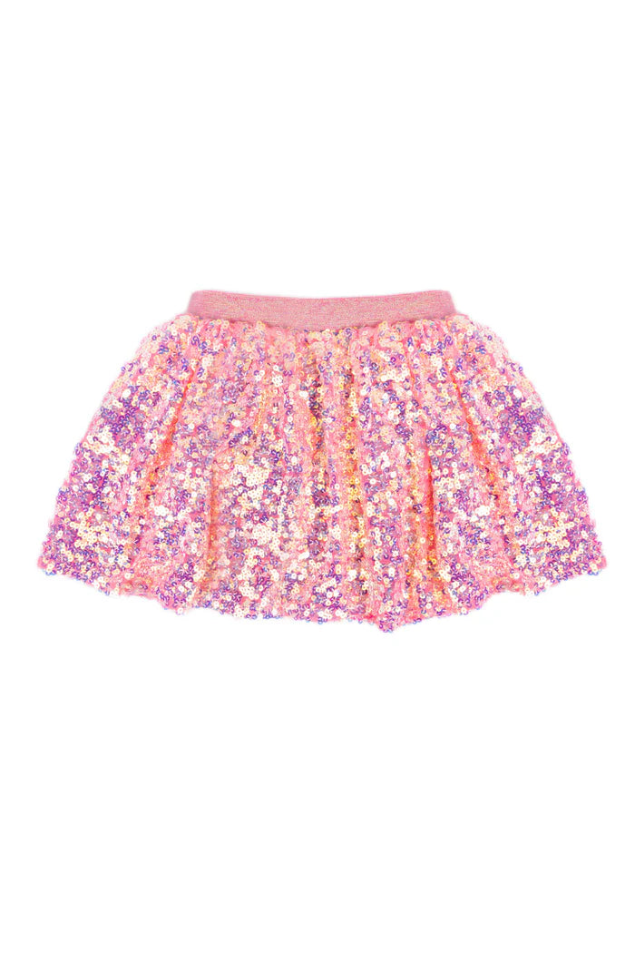 Center Stage Hot Pink Sequins Skirt Size 4-6
