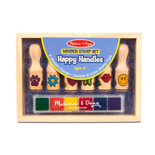 Load image into Gallery viewer, Wooden Stamp Set Happy Handles