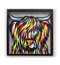 Load image into Gallery viewer, Highland Cow Wooden Art