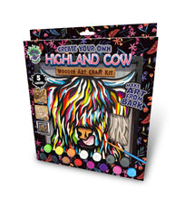 Load image into Gallery viewer, Highland Cow Wooden Art