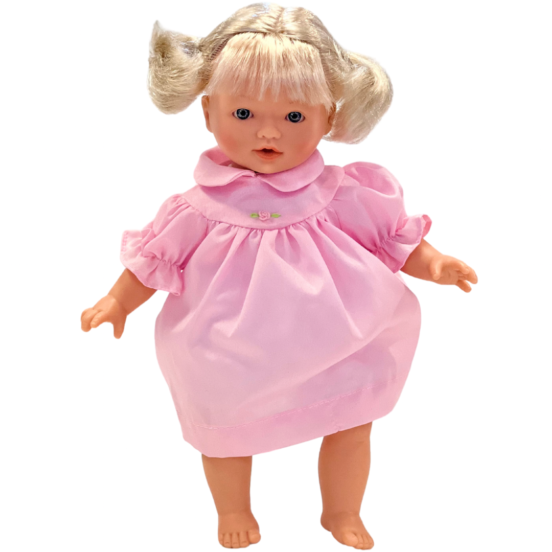 10" Carly Doll Blonde Short Pigtails With Blue Eyes