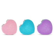 Load image into Gallery viewer, Heart Rhinestone Compact Mirror