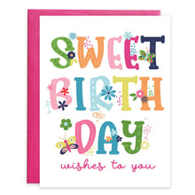 Load image into Gallery viewer, Sweet Flowers Birthday Card
