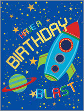 Load image into Gallery viewer, Blast Off Birthday Card