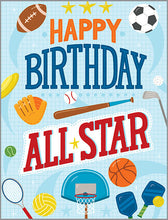 Load image into Gallery viewer, All Star Sports Birthday Card