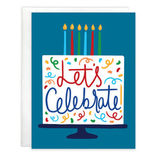 Load image into Gallery viewer, Let's Celebrate Cake Birthday Card
