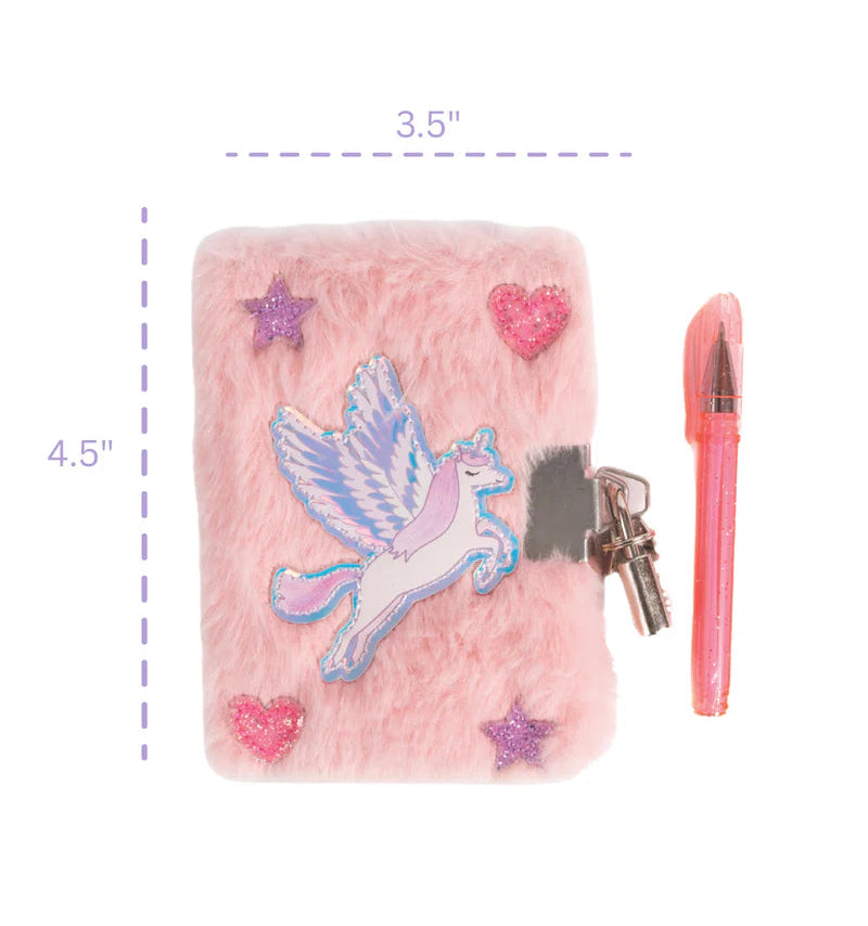 Alicorn Furry Journal With Lock & Pen
