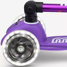 Load image into Gallery viewer, Foldable Purple LED Mini Micro Kickboard Scooter
