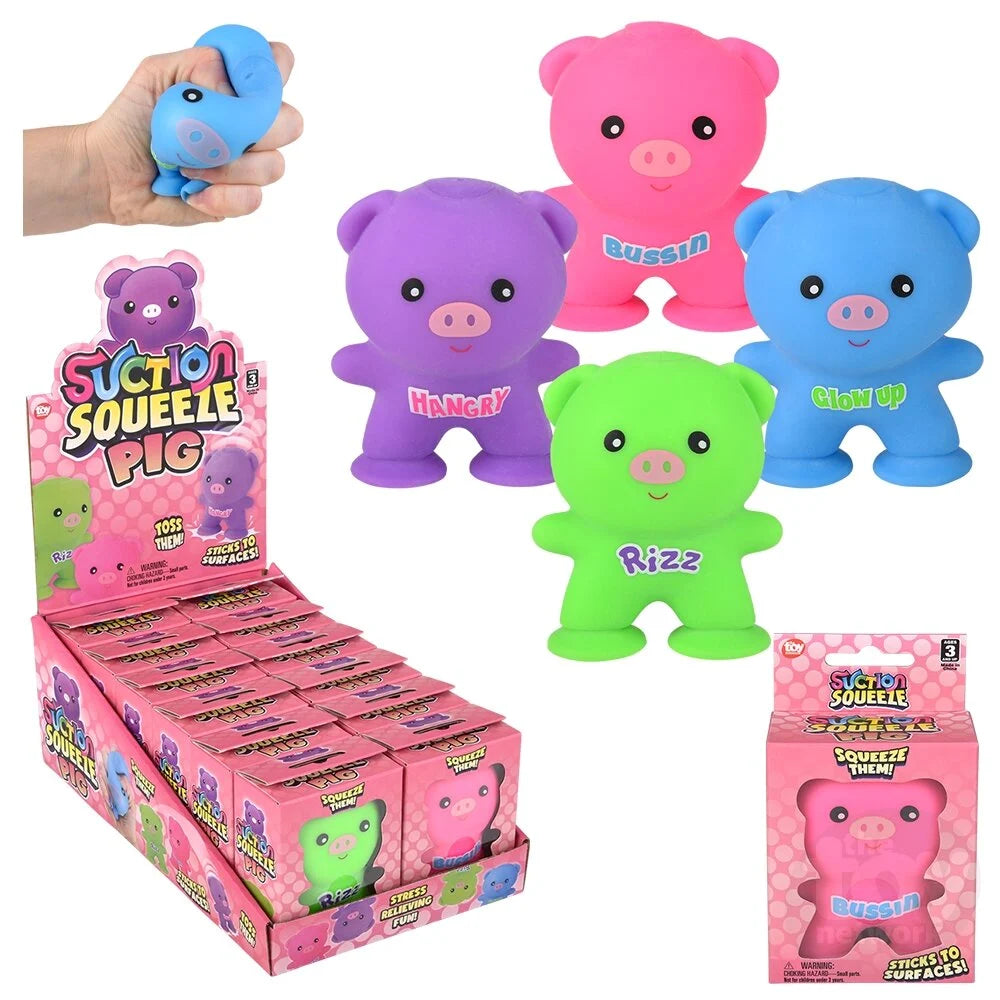3" Squeezy Suction Pig