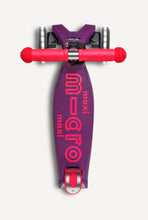 Load image into Gallery viewer, Foldable LED Neon Ultra Pink/Purple Maxi Micro Kickboard Deluxe Scooter