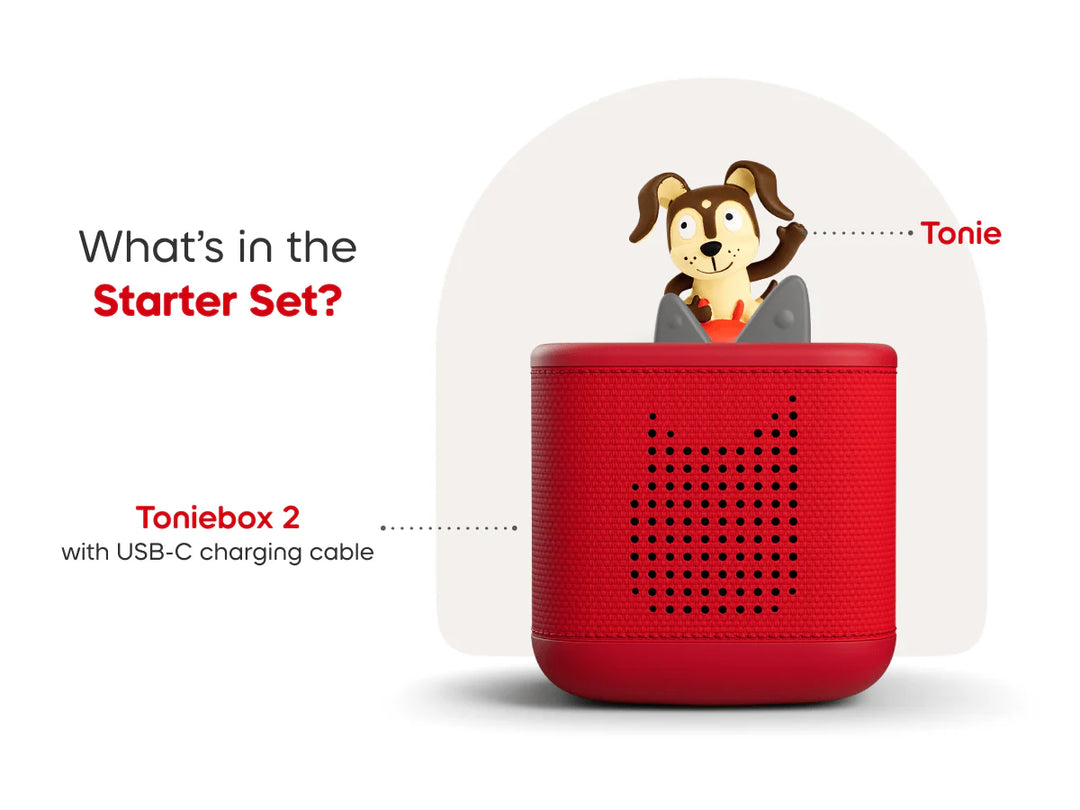 Toniebox 2 Sunset Red Starter Set - Playtime Puppy