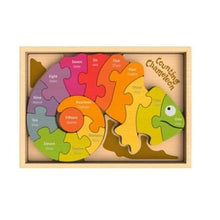 Load image into Gallery viewer, Counting Chameleon Puzzle