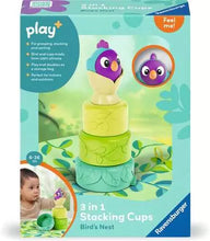 Load image into Gallery viewer, Play+ 3-in-1 Stacking Cups Bird's Nest