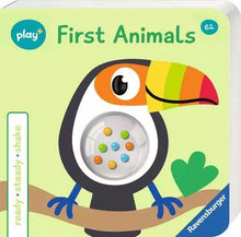 Load image into Gallery viewer, Play+ Ready, Steady, Shake First Animals Board Book