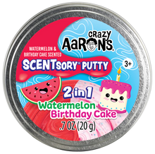 Load image into Gallery viewer, Scentsory Watermelon Birthday Cake Putty Tin